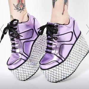 Glamtronic platform sneakers